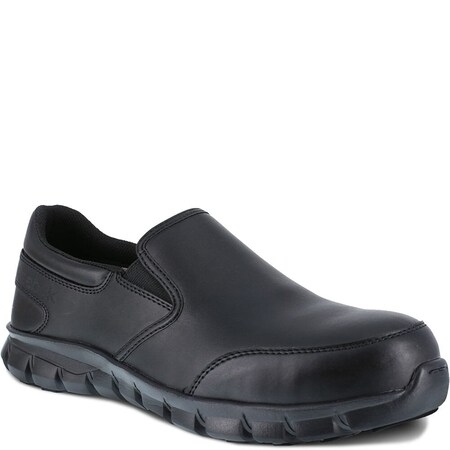 Reebok Sublite Cushion Work Athletic SlipOn Shoe w Composite Toe  Black, Size 25, Width Regular RB4036-M-02.5